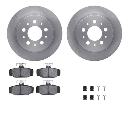 6512-27184, Rotors With 5000 Advanced Brake Pads Includes Hardware